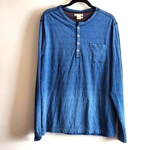 Carbon2cobalt Men's Longsleeve Henley Size L